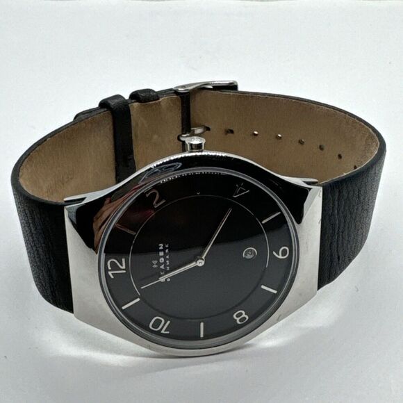 Skagen SKW6115 Women\'s Black Leather Analog Dial Quartz Wrist Watch AEA266 main image 8